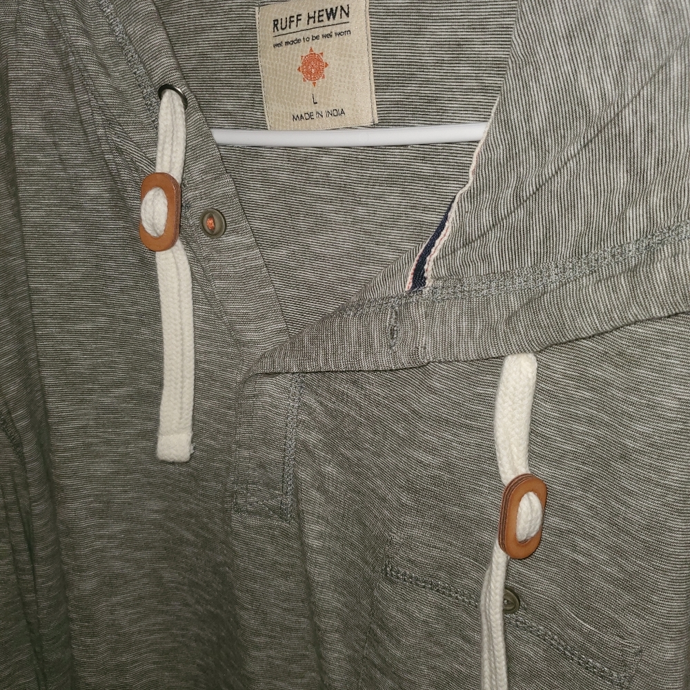 Ruff Hewn Mens Lightweight pullover Size L (Green)